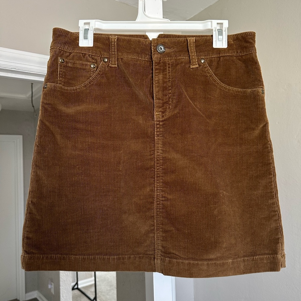 Brown Corduroy Skirt
